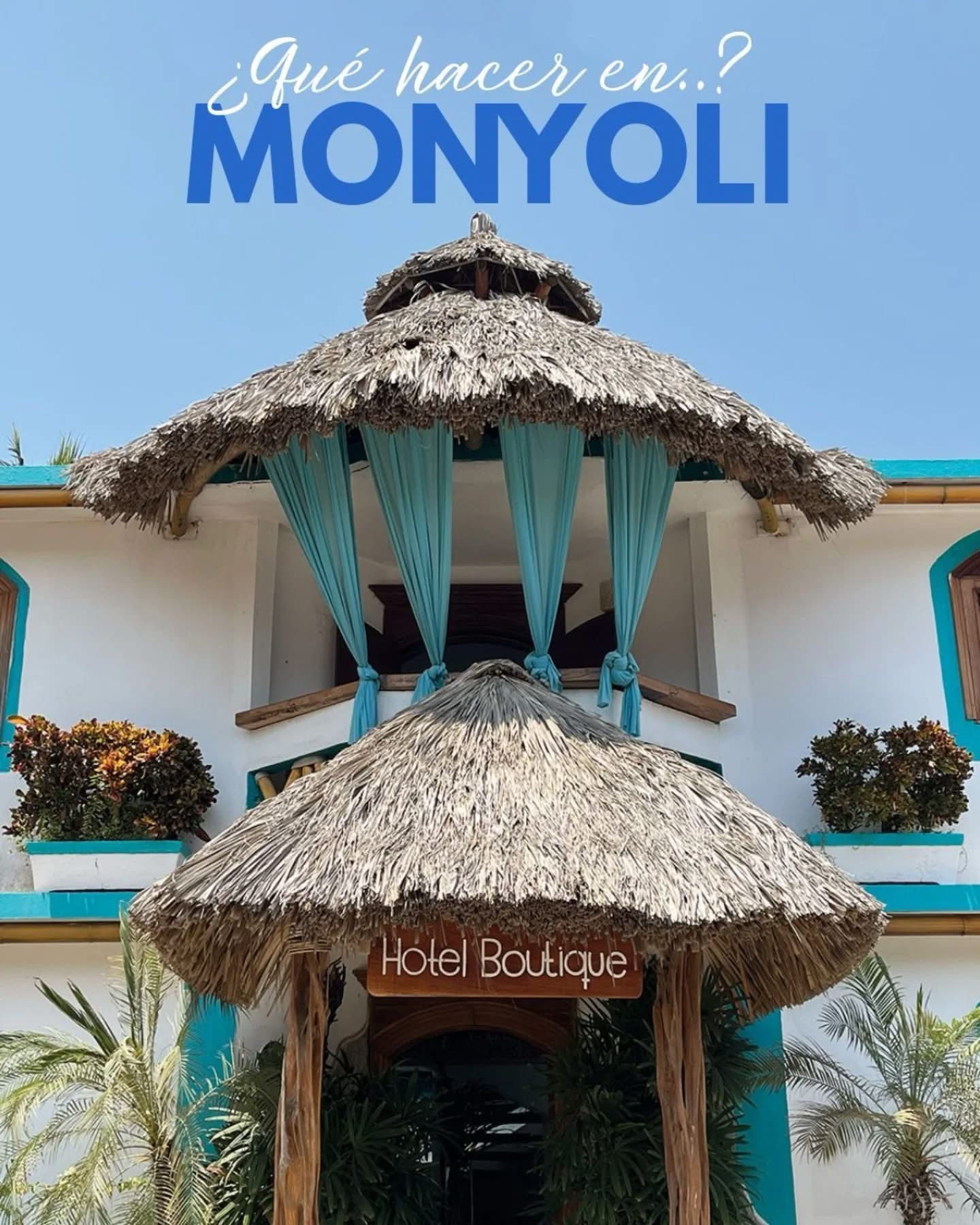 Fachada tropical de Monyoli Hotel & Boutique en Acapulco